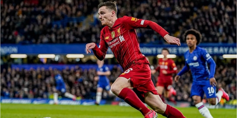 Andrew Robertson nằm trong top 5 hậu vệ cánh trái nổi bật